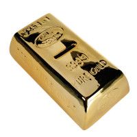 Pokladnička Zlatá tehlička, Golden Bar, 16cm Pokladnička Zlatá tehlička, Golden Bar, 16cm