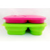 Silikónový skladací lunchbox s príborom Eub Silikónový skladací lunchbox s príborom Eub