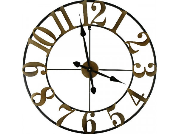 Designové nástenné hodiny Golden dial, 70cm Designové nástenné hodiny Golden dial, 70cm