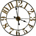 Designové nástenné hodiny Golden dial, 70cm Designové nástenné hodiny Golden dial, 70cm