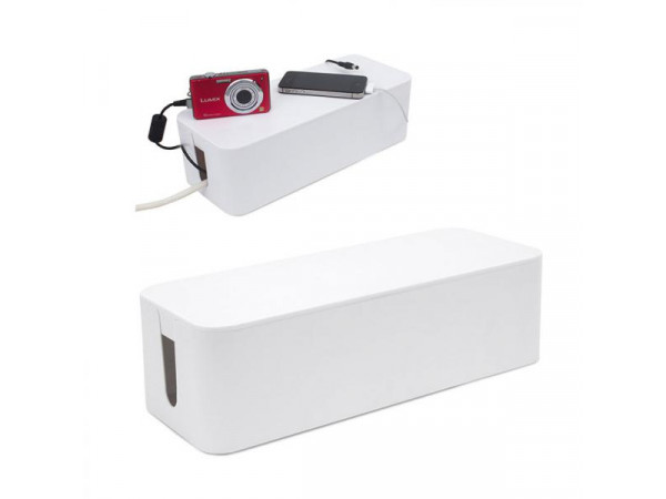 Nabíjací box Balvi Tidy Cable Organizer, biely