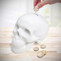 Pokladnička Balvi Skully, biela Pokladnička Balvi Skully, biela