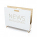 Stojan na noviny Balvi News, biely Stojan na noviny Balvi News, biely