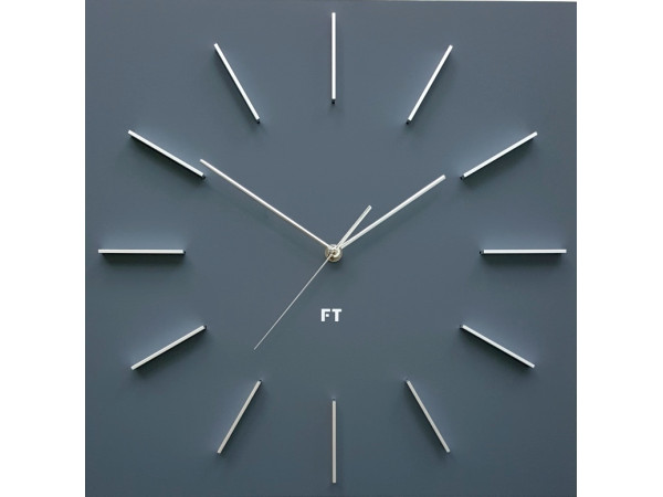 Dizajnové nástenné hodiny Future Time FT1010GY Square grey 40cm Dizajnové nástenné hodiny Future Time FT1010GY Square grey 40cm