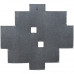 Čierny multirám na 10 fotiek, Koláž, isot 54x49cm