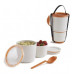 BLACK-BLUM Lunch Pot, biely / oranžový BLACK-BLUM Lunch Pot, biely / oranžový