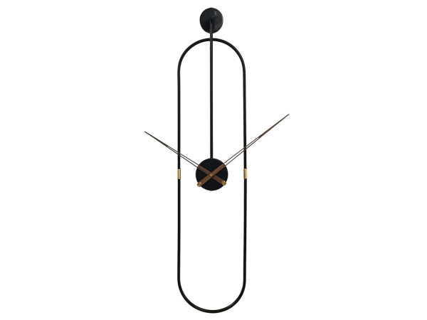Luxusné oválne hodiny O8800 – Čierny industriálny minimalizmus (90 cm) Luxusné oválne hodiny O8800 – Čierny industriálny minimalizmus (90 cm)
