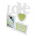 Fotorám Love na 3 fotky, biely, 37x33cm Fotorám Love na 3 fotky, biely, 37x33cm