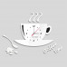 Nástenné hodiny DIY ESPA FLO006, Coffee Time White, 50x38cm Nástenné hodiny DIY ESPA FLO006, Coffee Time White, 50x38cm