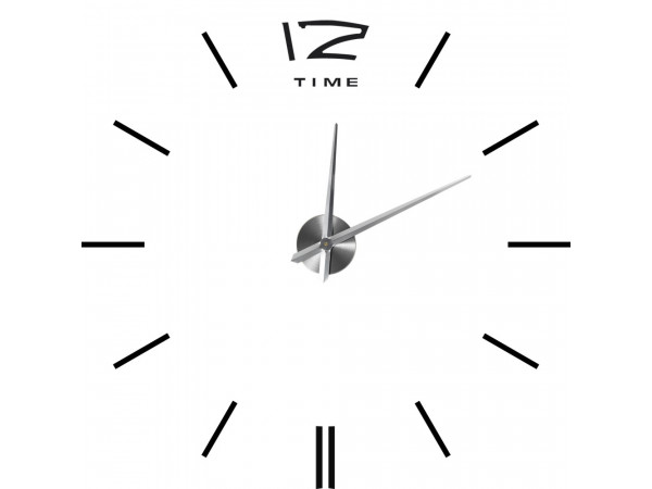 3D Nalepovacie hodiny DIY Clock BIG Time Espa, Čierne 80-130cm 3D Nalepovacie hodiny DIY Clock BIG Time Espa, Čierne 80-130cm