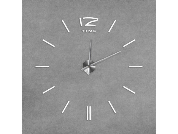 3D Nalepovacie hodiny DIY Clock BIG Time Espa, Biele 80-130cm 3D Nalepovacie hodiny DIY Clock BIG Time Espa, Biele 80-130cm