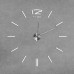 3D Nalepovacie hodiny DIY Clock BIG Time Espa, Biele 80-130cm