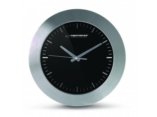 Nástenné hodiny ESPA HOU011K, čierne 25cm Nástenné hodiny ESPA HOU011K, čierne 25cm