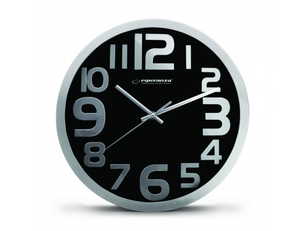 Nástenné hodiny ESPA HON012K, čierne 30cm Nástenné hodiny ESPA HON012K, čierne 30cm