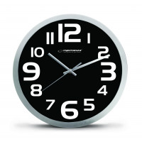 Nástenné hodiny ESPA ZUR013K, čierne 25cm