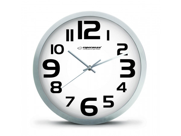 Nástenné hodiny ESPA ZUR013W, biele 25cm