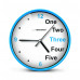 Nástenné hodiny ESPA PRA014B, modré 20cm