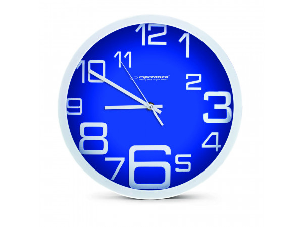 Nástenné hodiny ESPA MIL017B, modré 20cm