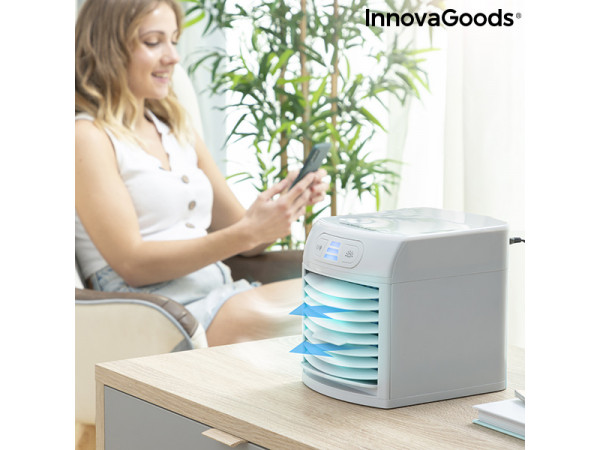 Mini prenosná odparovacia klimatizácia s LED FreezyQ InnovaGoods Mini prenosná odparovacia klimatizácia s LED FreezyQ InnovaGoods