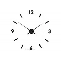 Nástenné hodiny ExitDesign Extender 668B, čierne 70-100cm