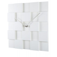Nástenné hodiny ExitDesign KUBI, biele 30cm Nástenné hodiny ExitDesign KUBI, biele 30cm