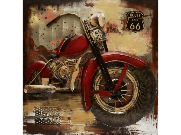 3d Kovový obraz 80x80 FAM03741 Motorka 3d Kovový obraz 80x80 FAM03741 Motorka