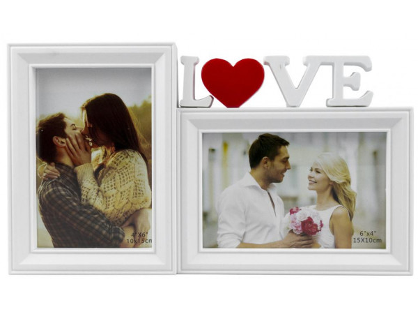 Multirám LOVE pre 2ks foto 10x15cm, 016WRH Multirám LOVE pre 2ks foto 10x15cm, 016WRH