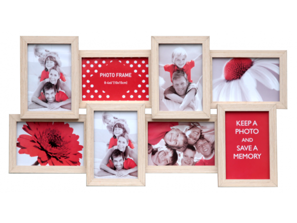 MDF fotorámik pre 8 fotiek 10x15, 58 x 31 cm MDF fotorámik pre 8 fotiek 10x15, 58 x 31 cm