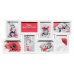 Plastový fotorám pre 8 fotiek 10x15 biely, 58 x 28,5 cm Plastový fotorám pre 8 fotiek 10x15 biely, 58 x 28,5 cm