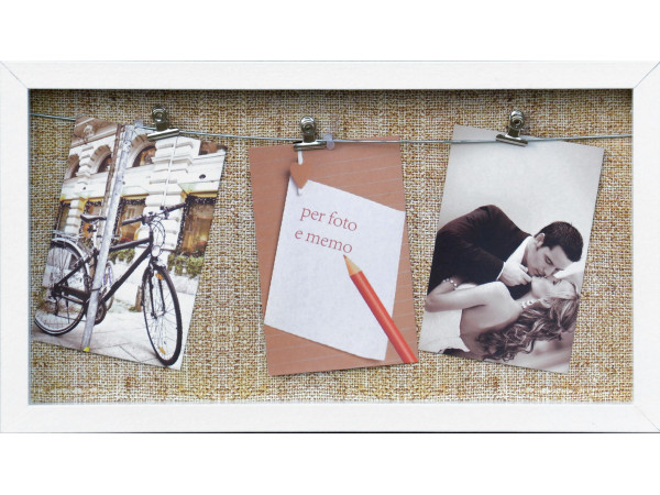 MDF fotorám pre 3 fotky 10x15 biely, 43x24cm MDF fotorám pre 3 fotky 10x15 biely, 43x24cm