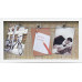 MDF fotorám pre 3 fotky 10x15 biely, 43x24cm MDF fotorám pre 3 fotky 10x15 biely, 43x24cm