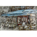 Kovový obraz 120X80 Parížska kaviarnička, FAM1069C Kovový obraz 120X80 Parížska kaviarnička, FAM1069C