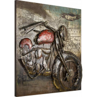 Kovový obraz ART 100x100cm Motorka G130311 Kovový obraz ART 100x100cm Motorka G130311