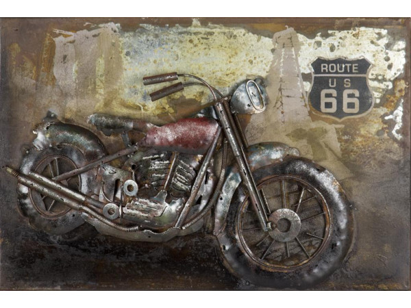Kovový obraz ART 60x40cm Motorka G140318C
