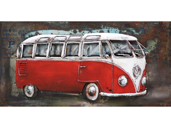 Kovový obraz 80x40cm Volkswagen T2