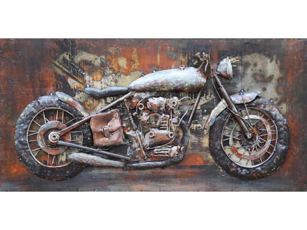 Kovový obraz 60x40cm Motorka Kovový obraz 60x40cm Motorka