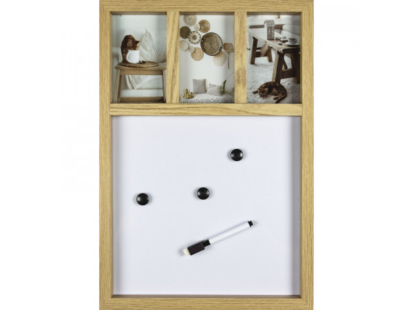 Multirám na 3 fotografie s magnetickou tabuľou 81WO, 48 cm Multirám na 3 fotografie s magnetickou tabuľou 81WO, 48 cm