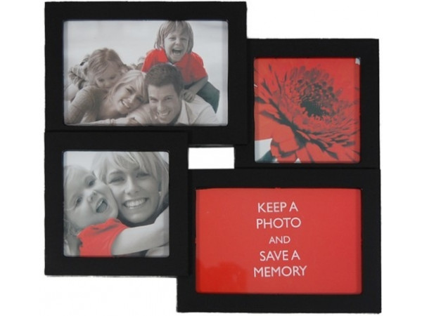 Multirám Quadro na 4 fotky, čierny Multirám Quadro na 4 fotky, čierny