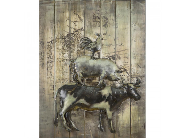 Kovový obraz na dreve 60x80cm G160714 Kovový obraz na dreve 60x80cm G160714