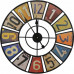 Kovové nástenné hodiny DED6711, 40cm Kovové nástenné hodiny DED6711, 40cm