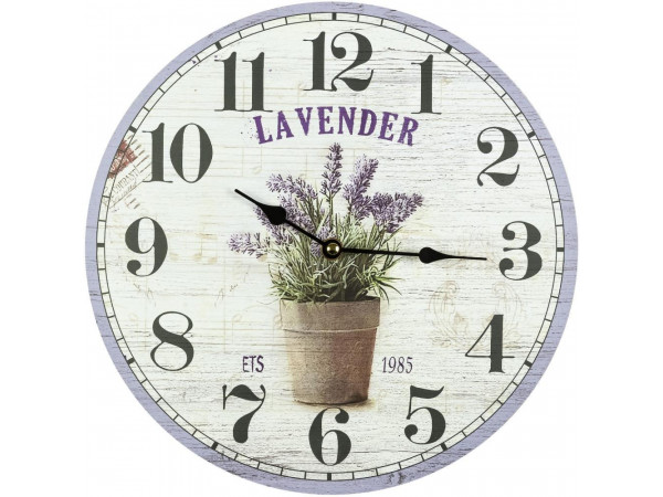 Nástenné hodiny Fal8817 Levanduľa, 30cm Nástenné hodiny Fal8817 Levanduľa, 30cm