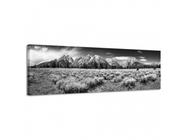 Obraz na plátne Panoráma, TETON MOU , 158x46cm Obraz na plátne Panoráma, TETON MOU , 158x46cm