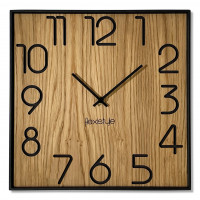 Drevené nástenné hodiny Wood Square z236a, 30cm Drevené nástenné hodiny Wood Square z236a, 30cm