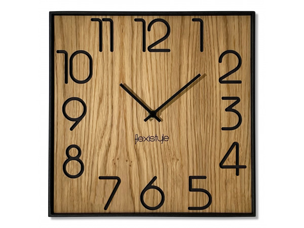 Drevené nástenné hodiny Wood Square z236a, 30cm Drevené nástenné hodiny Wood Square z236a, 30cm