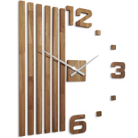 Drevené nástenné hodiny Lamele 100cm FlexiStyle z230 d Drevené nástenné hodiny Lamele 100cm FlexiStyle z230 d