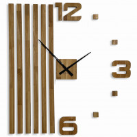 Drevené dubové nástenné hodiny Lamele 100cm FlexiStyle z230d-2 Drevené dubové nástenné hodiny Lamele 100cm FlexiStyle z230d-2