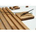 Drevené dubové nástenné hodiny Lamele 60cm FlexiStyle z230 Drevené dubové nástenné hodiny Lamele 60cm FlexiStyle z230