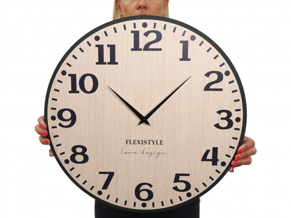 Nástenné hodiny Elegante Flex z227-1d2-1-x svetlohnedé, 50 cm Nástenné hodiny Elegante Flex z227-1d2-1-x svetlohnedé, 50 cm