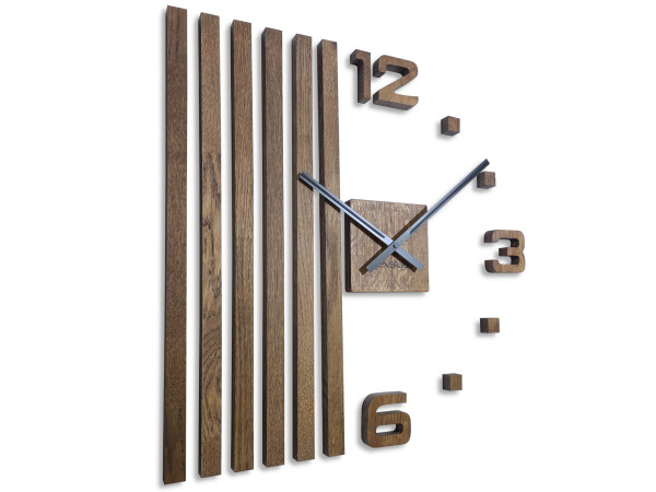 Drevené nástenné hodiny Lamele 60cm FlexiStyle z230-d9-1 Drevené nástenné hodiny Lamele 60cm FlexiStyle z230-d9-1