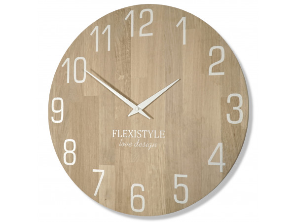 Drevené nástenné hodiny Natur 30cm FlexiStyle z228-2 Drevené nástenné hodiny Natur 30cm FlexiStyle z228-2